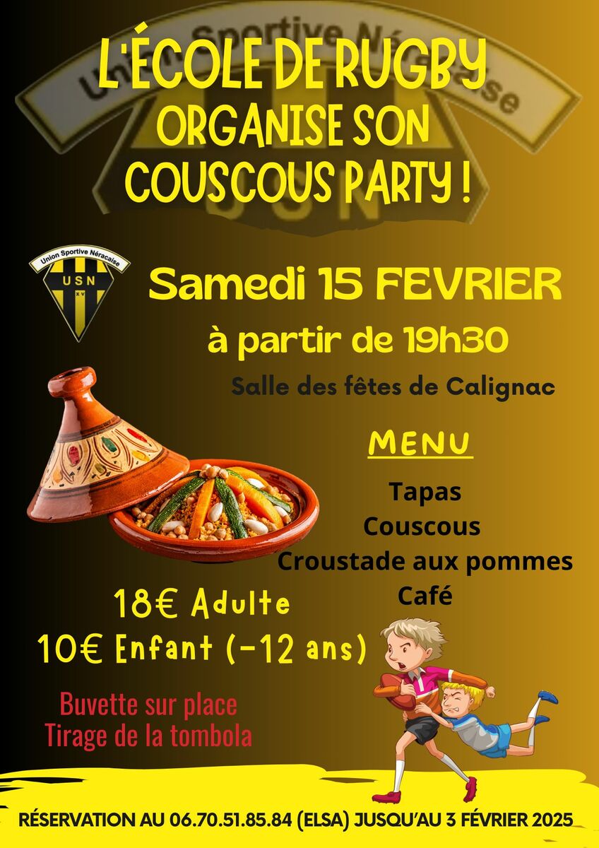 COUSCOUS DE L'ECOLE DE RUGBY