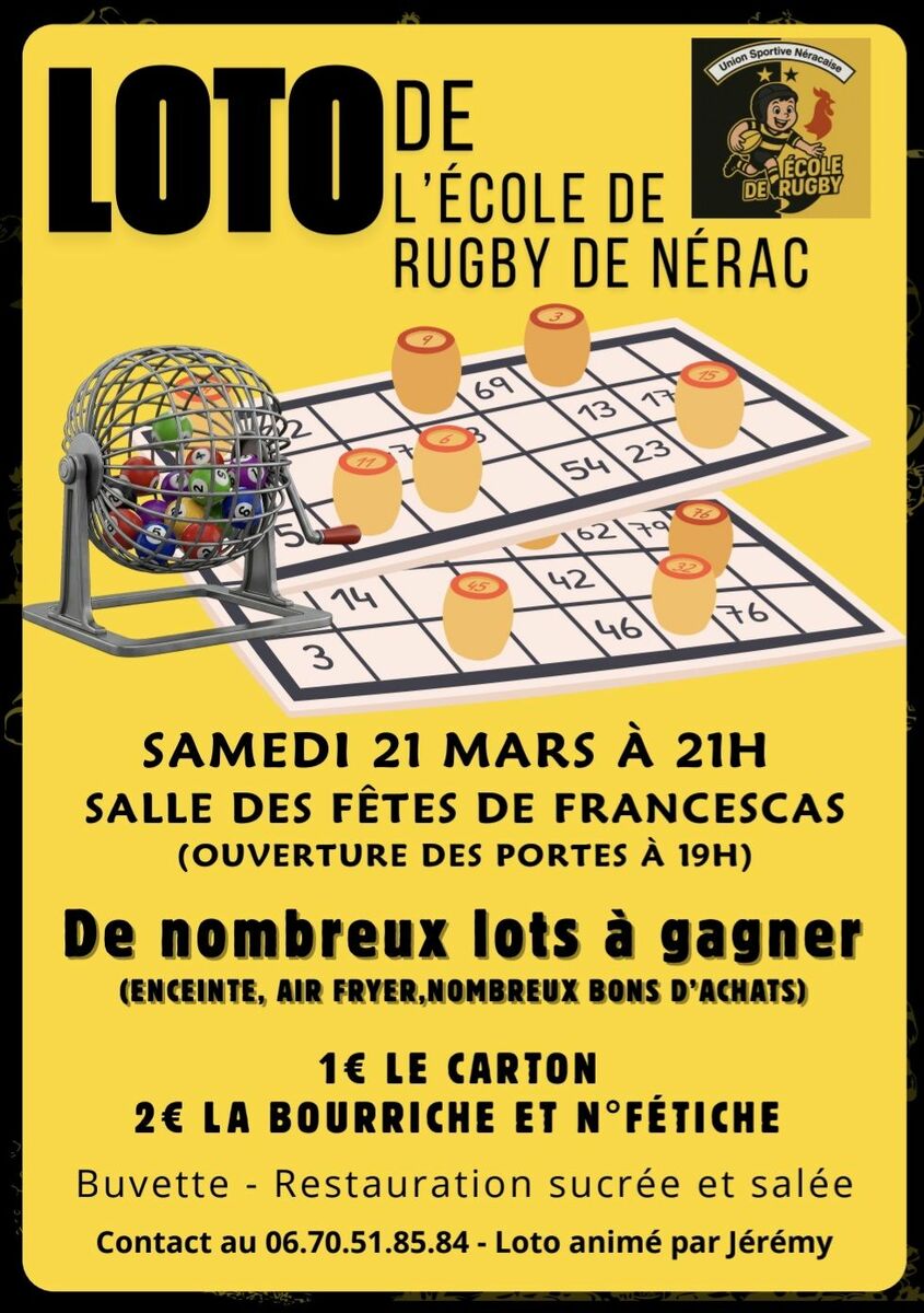 LOTO DE L' ECOLE DE RUGBY