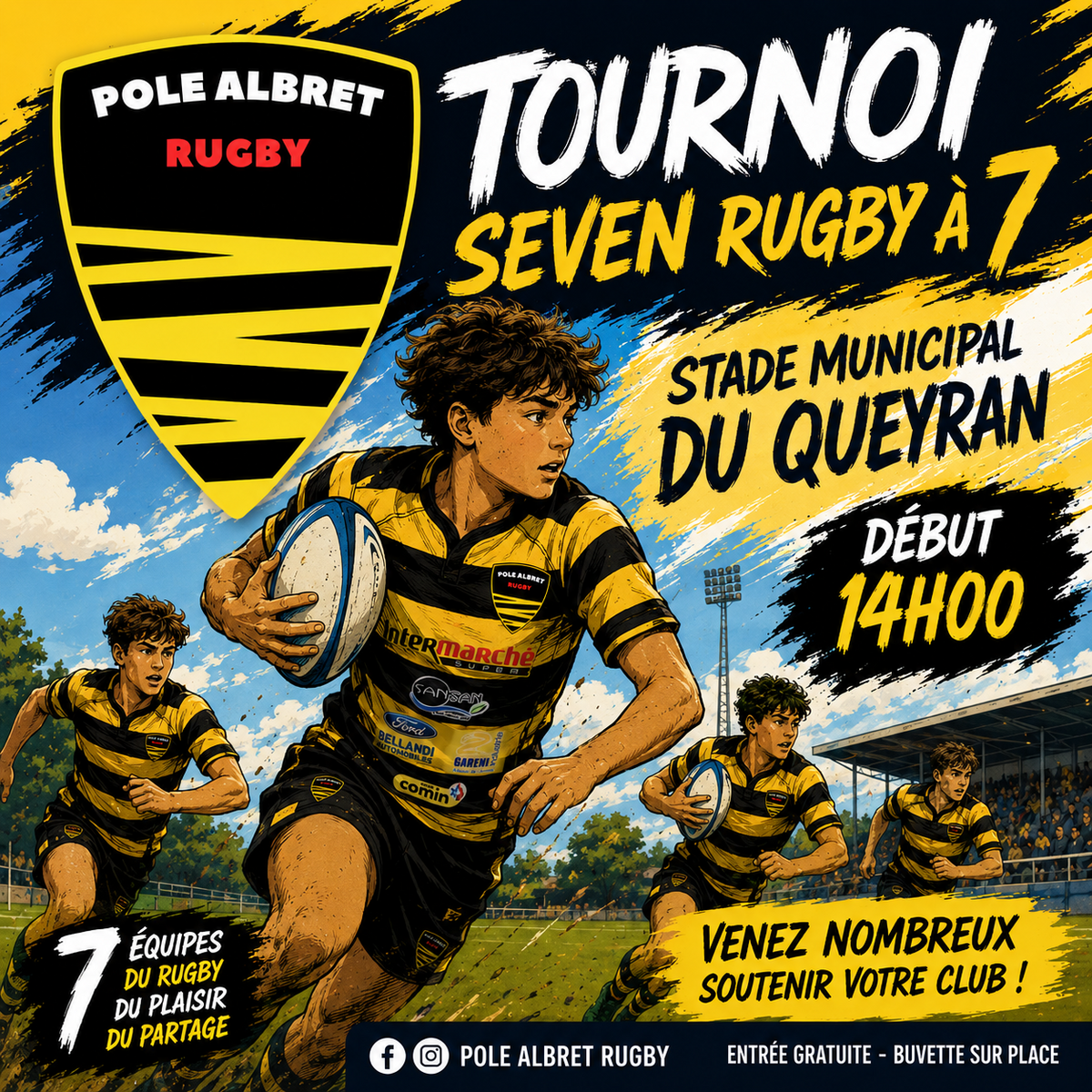 TOURNOI SEVEN AU STADE DU QUEYRAN