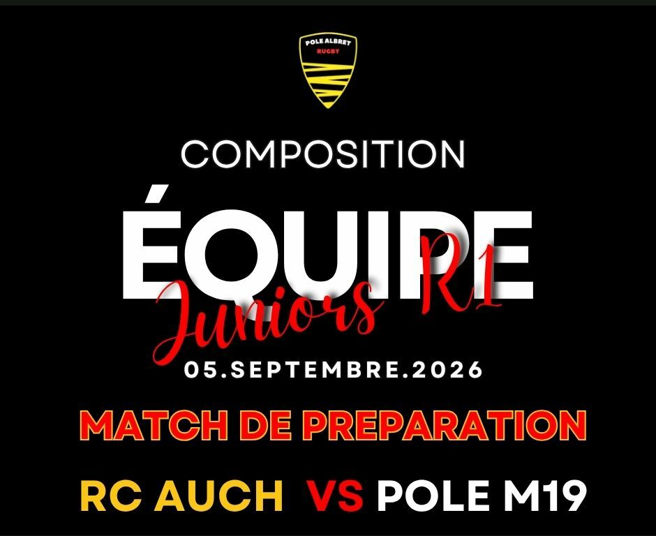 COMPOSITION EQUIPE JUNIORS