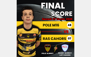 RESULTAT DU WEEK-END POLE ALBRET