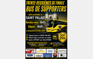 BUS DE SUPPORTERS POUR ST PALAIS