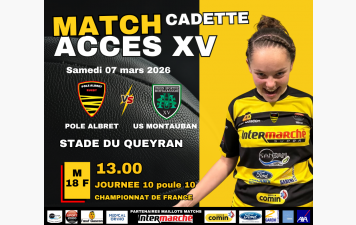 MATCH DAY CADETTES CADETS JUNIORS