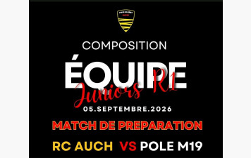COMPOSITION EQUIPE JUNIORS