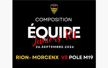 COMPOSITION EQUIPE JUNIORS