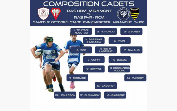 COMPOSITION EQUIPE CADETS
