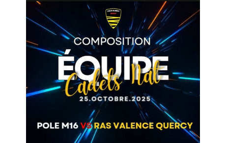 COMPO DE L'EQUIPE CADETS