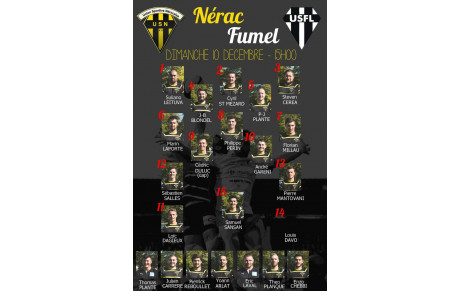 NERAC VS FUMEL 10 DECEMBRE 2017 LA COMPO